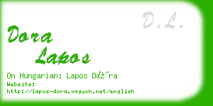 dora lapos business card